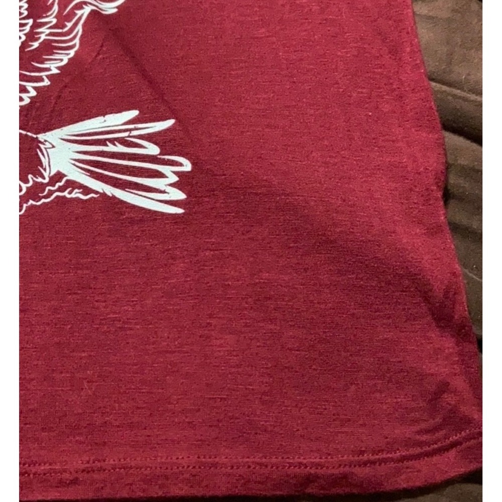 Charlotte Russe Rock & Roll Eagle Graphic Lace Up Grommet Sleeveless Top Red M - Picture 8 of 8